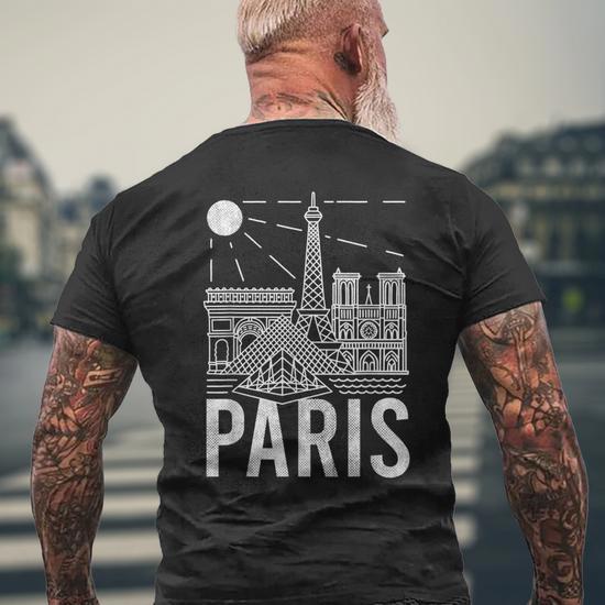 Paris print t shirt best sale