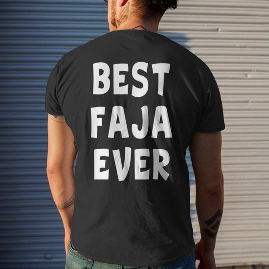 For Dad Best Faja Ever Men's Back Print T-shirt