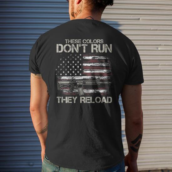 American flag gun shirt best sale