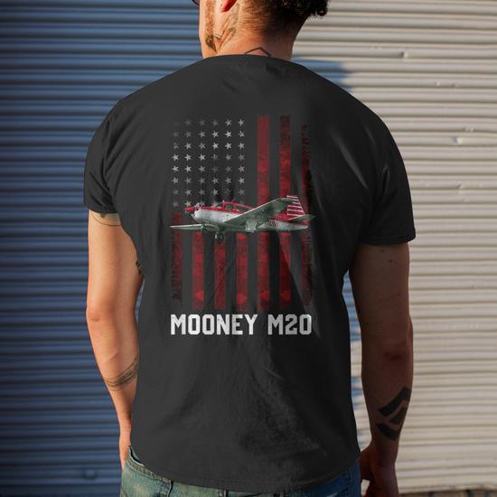 Mooney M20/M20K Men's Crewneck Short Sleeve Back Print T-Shirt - Black - Close Up