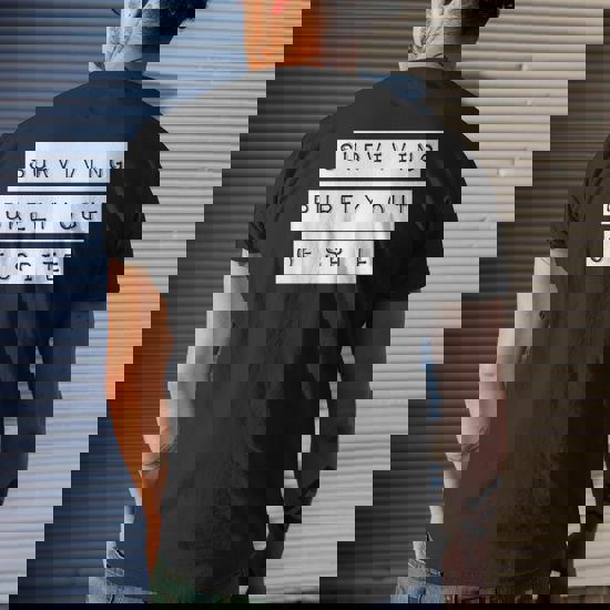 Maglie Con Scritte Divertenti Uomo Surviving Purely Out Of Spite" Shirt Hardcore Shirt - Foto 4