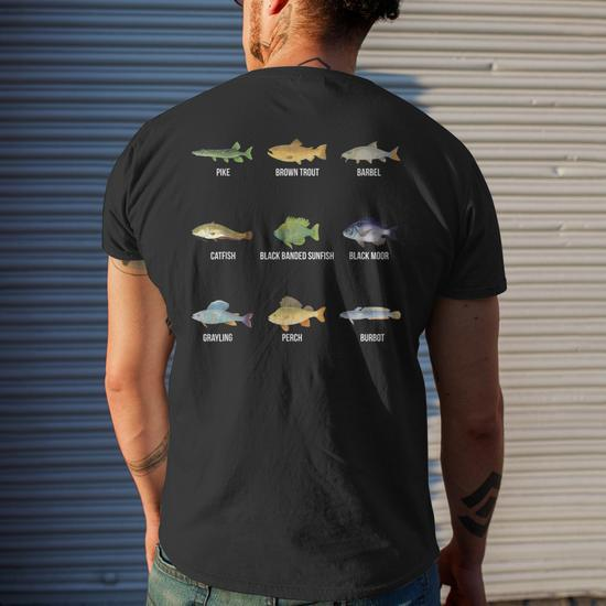 Mens Fishing Shirt, Funny Fishing Shirt, PRINTED ON BACK