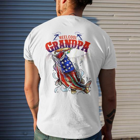 Mens Vintage Reel Cool Grandpa Fish Fishing Shirt Father'S Day Gi