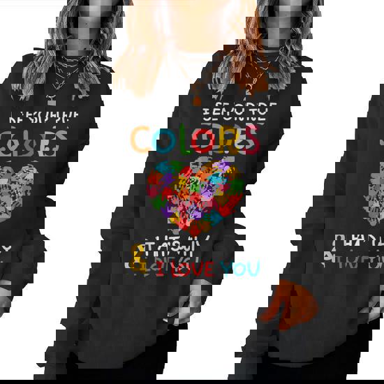 Llama Autism Shirt-I See Your True Colors-I Love You Llama Autism Shirt-I See Your True Colors-I Love You