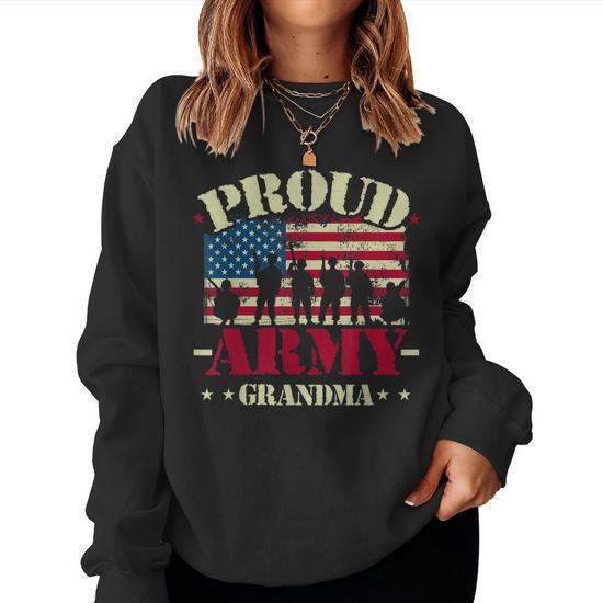 Proud Army Grandma Usa Flag Proud Army Military Grandma Women