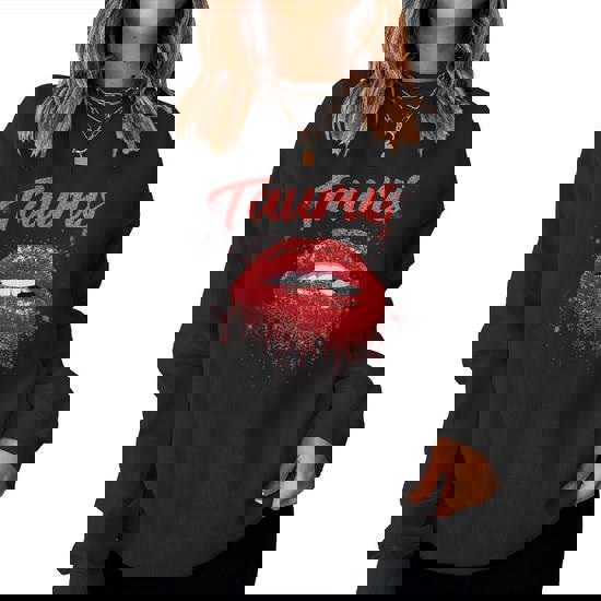 Taurus Zodiac Birthday Red Lips T-Shirt For Black Women Taurus Zodiac Birthday Red Lips T-Shirt For Black Women