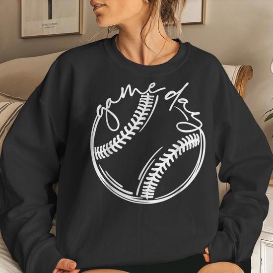 Women's clearance baseball sweatshirt