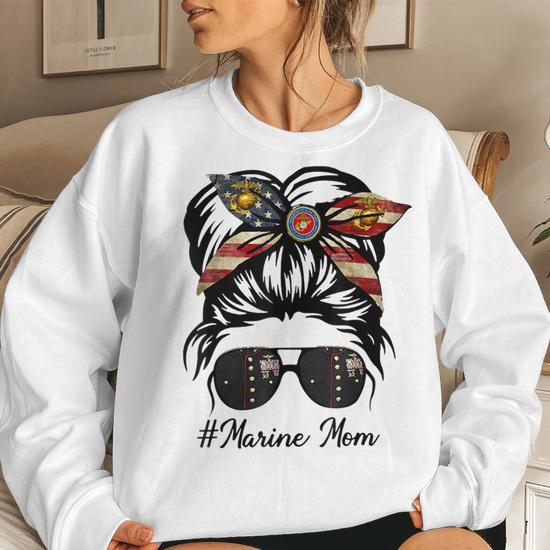 Marine wife sweatshirt hotsell