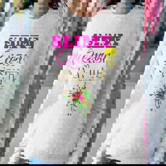 Cute: Slime Queen Sister Birthday Girl Shirt Party Outfit Cute: Slime Queen Sister Birthday Girl Shirt Party Outfit