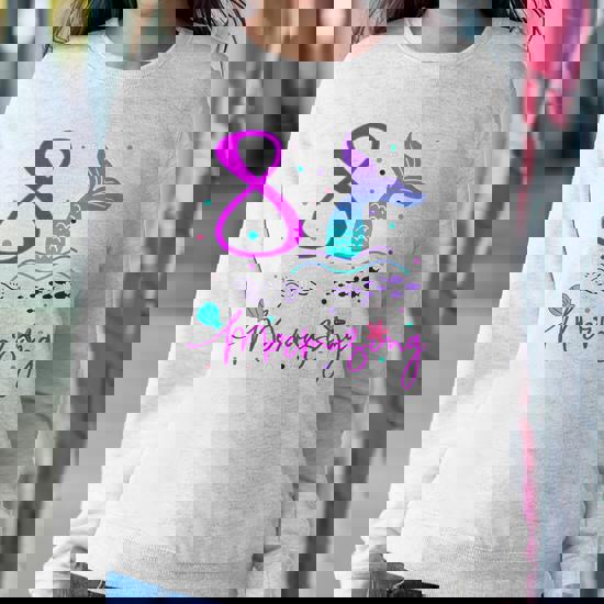 Kids 8 Years Old 8th Birthday Mermaid Shirt Girl Daughter Gift Pa Kids 8 Years Old 8th Birthday Mermaid Shirt Girl Daughter Gift Pa