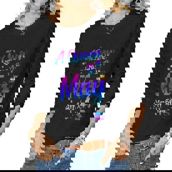 There Was Queen Born May It Was Me Tshirt For Black Women There Was Queen Born May It Was Me Tshirt For Black Women