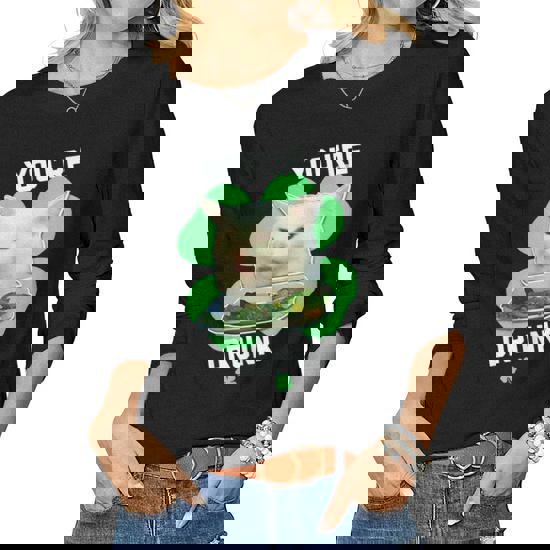 You're Drunk Confused Cat Meme St Patrick's Day Smudge T-Shirt You're Drunk Confused Cat Meme St Patrick's Day Smudge T-Shirt