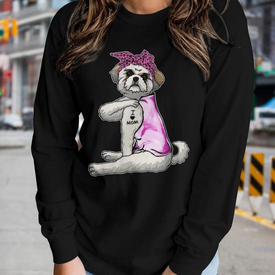 Shih tzu mom outlet t shirt