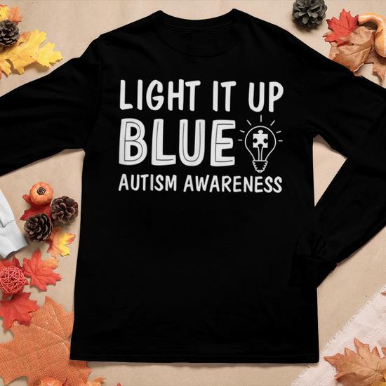 light it up blue t shirts