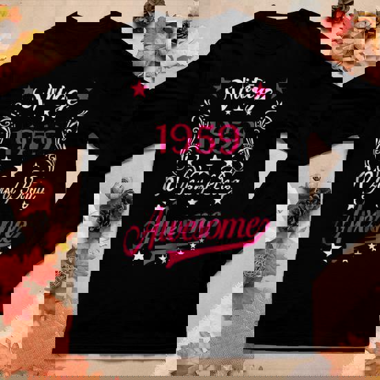 60th Birthday T-Shirt. Classic Vintage 1959. Turning 60 Tee.