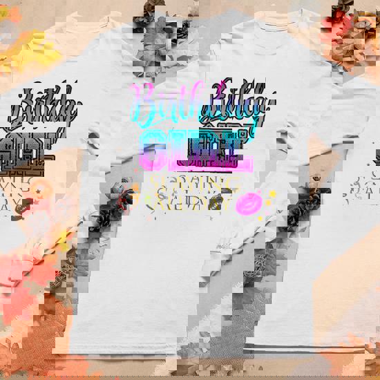 Birthday Girl Slaying All Day Shirt Cute Women Party Outfit