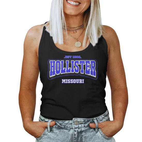 Hollister Missouri Mo Vintage State Athletic Style Women Tank Top