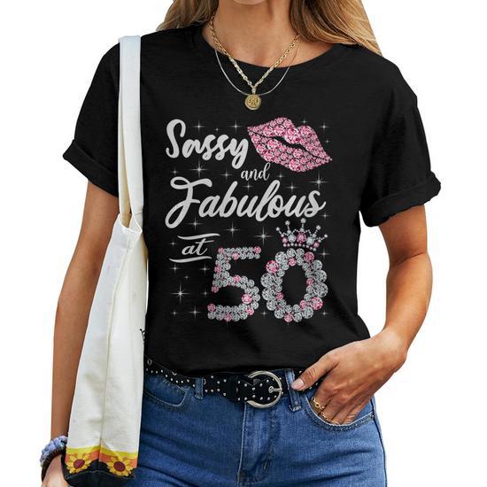 50th birthday t shirts ladies