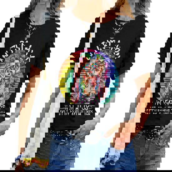 Autism Mom With Tattoos Pretty Eyes And Thick Thighs Tshirt