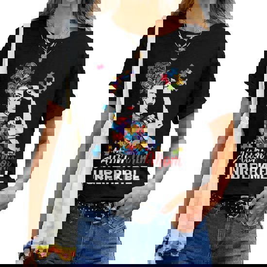 Autism Mom Unbreakable T-Shirt Vintage Retro Gift Autism Mom Unbreakable T-Shirt Vintage Retro Gift