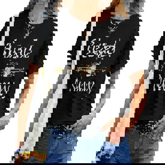 Blessed Nanny Tshirt Mothers Day Gifts Tee