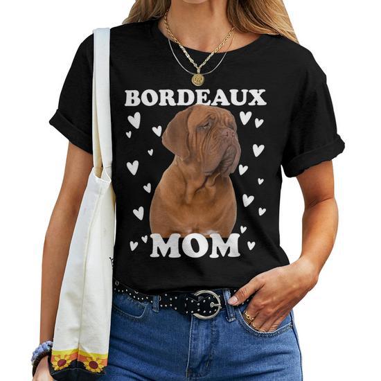 Bordeaux Mom Mummy Mama Mum Mommy Mothers Day Mother Women T-shirt Casual  Daily Crewneck Short Sleeve Graphic Basic Unisex Tee - Monsterry