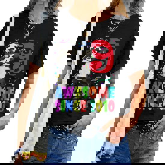 Born In 2010 9th Birthday Shirt Girl Boy Dabbing Panda Bday Born In 2010 9th Birthday Shirt Girl Boy Dabbing Panda Bday