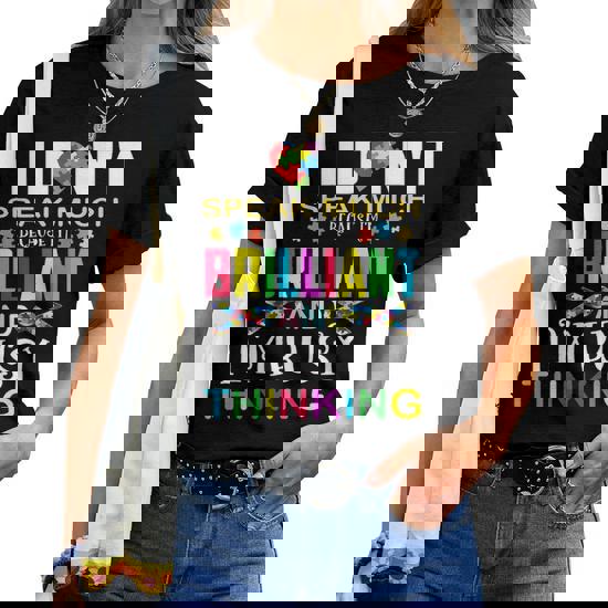 I'm Brilliant And I'm Busy Thinking T Shirt Autism Kids Gift I'm Brilliant And I'm Busy Thinking T Shirt Autism Kids Gift