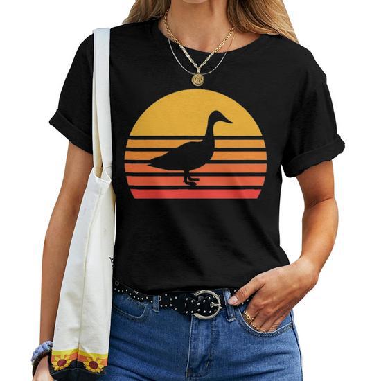 Duck Vintage Duck Mom Cute Duck Mama Duckling Gift Women T-shirt