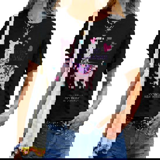 Happy Birthday Shirt With Llama Saying Keep Being Llamazing