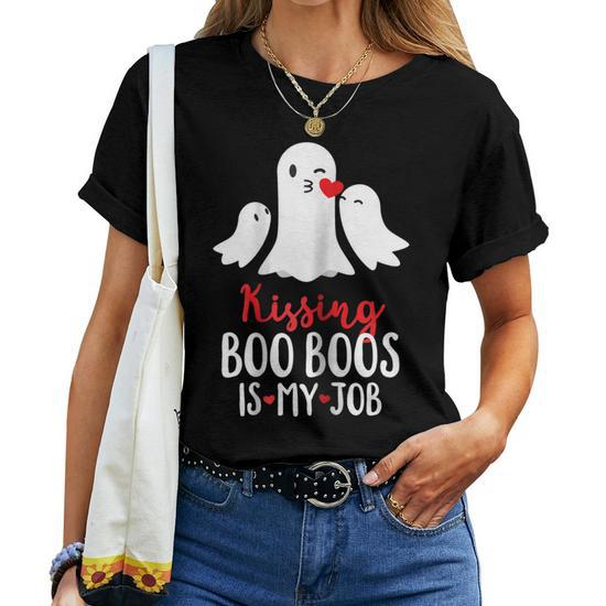 Kissing Boo Boos Is My Job Mom Halloween T-Shirt