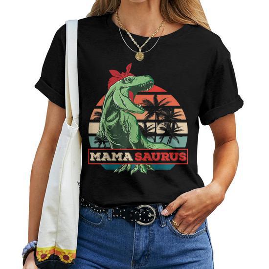 Mamasaurus T-Rex Dinosaur Funny Mama Saurus Family Mothers Women T-Shirt