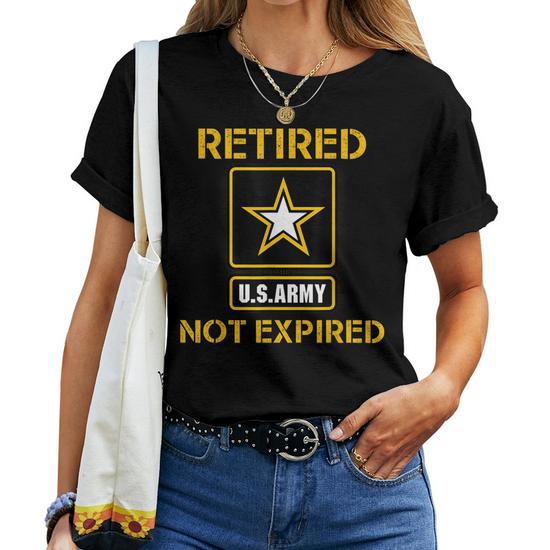 Retired Not Expired Army Military Vintage Style T-Shirt