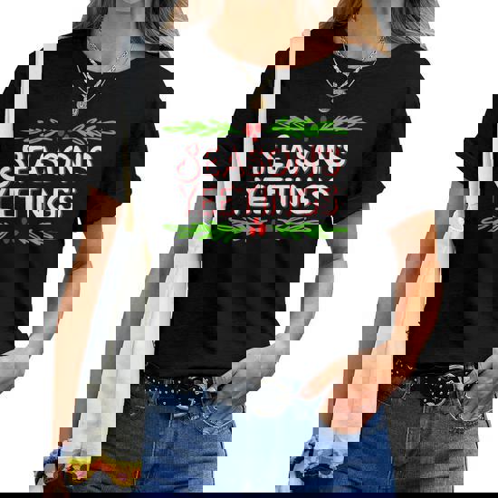 Season's Yeetings - Festive Holiday Yeet Meme Christmas Pun T-Shirt Season's Yeetings - Festive Holiday Yeet Meme Christmas Pun T-Shirt