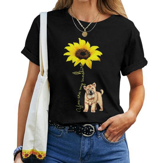 sunshine sunflower eurasier dog lover gift women t shirt 20230320111904 cyy5hyqn