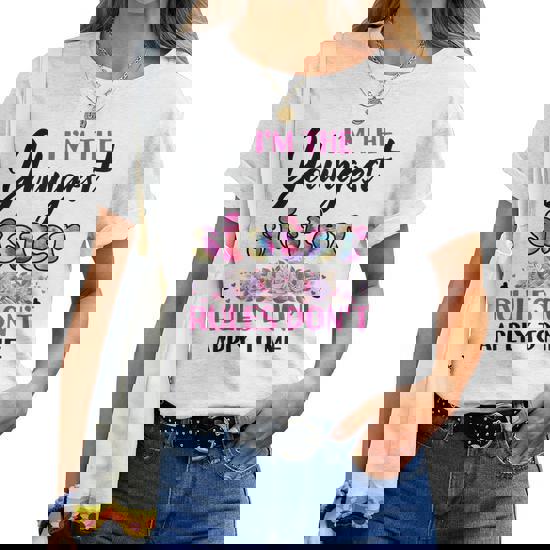 Youngest Sister Shirt Rules Don't Apply To Me Sibling Tshirt Youngest Sister Shirt Rules Don't Apply To Me Sibling Tshirt