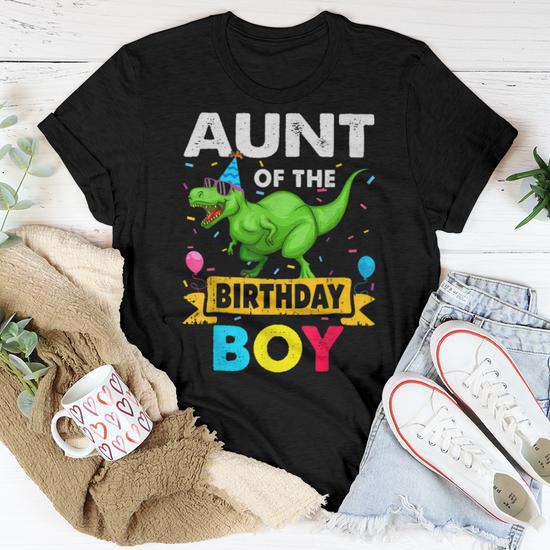 Aunt 1St Birthday Cowboy Western Aunt Birthday Boy Women T-shirt