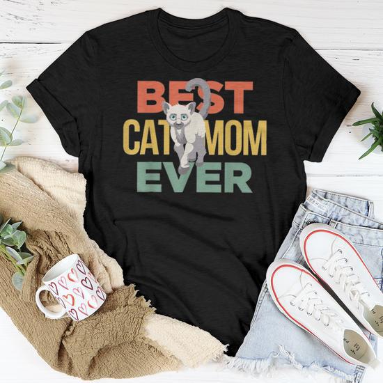 Best cat mom ever shirt best sale