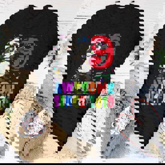 Born In 2010 9th Birthday Shirt Girl Boy Dabbing Panda Bday Born In 2010 9th Birthday Shirt Girl Boy Dabbing Panda Bday