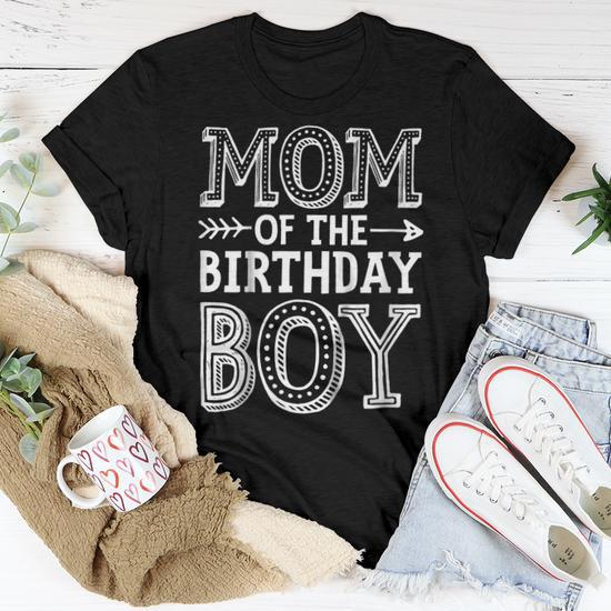 Mom of the hot sale birthday boy shirt