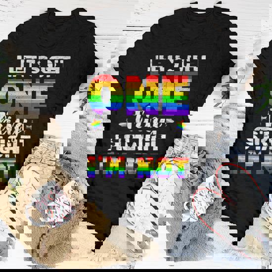 Lets Get One Thing Straight I'm Not Lgbt Rainbow Flag Shirt