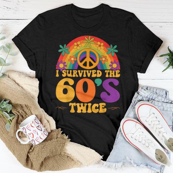 Retro 'I SURVIVED The SIXTIES TWICE' 70th Birthday Tote Bag