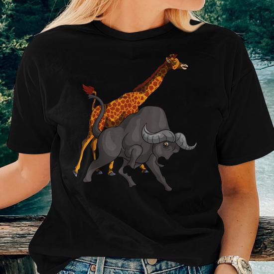 Giraffe African Safari Cotton Shirt