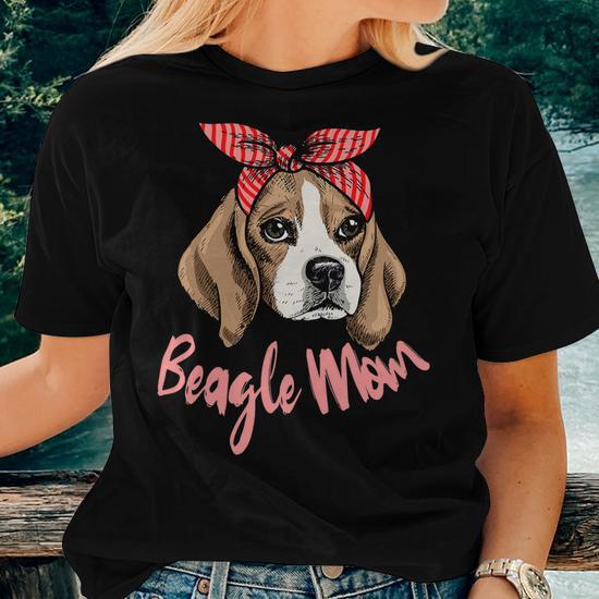 Beagle Dog Mom Beagles Dog Lover 93 Beagles Women T shirt Casual Daily Crewneck Short Sleeve Graphic Basic Unisex Tee Monsterry