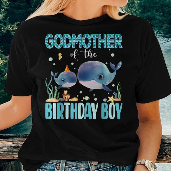 Fishing Shirt, 5 Year Old Birthday Whale Fish Sea Birthday Boys And Girls  T-Shirt - TeeNavi