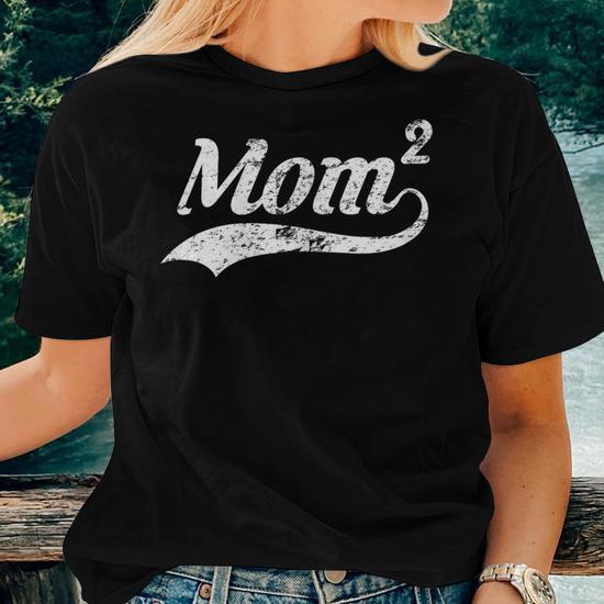 Mom Of 2 Mother Of Two Kids Mama Mom2 Women T-shirt | Mazezy