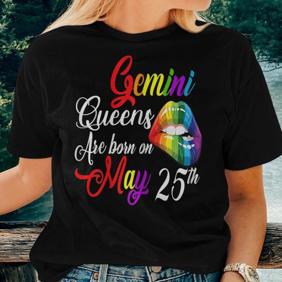 rainbow queens born may 25th gemini girl birthday t shirt 20230505175711 hqlbpoaa