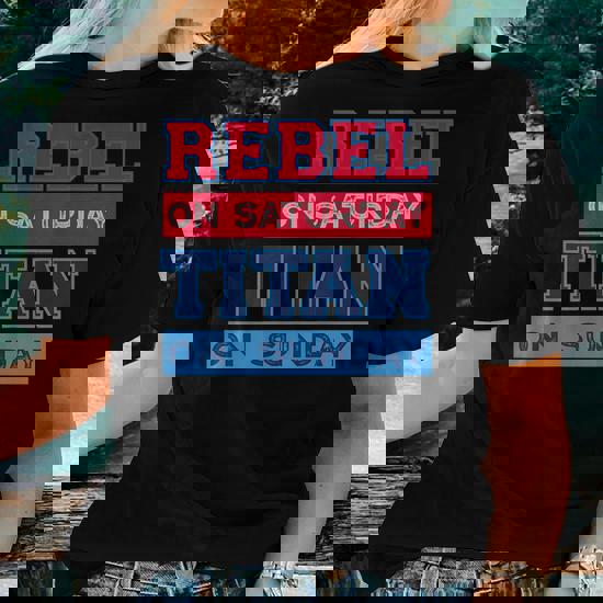 Rebel On Saturday Titan On Sunday Mississippi Tennessee Tank Top Rebel On Saturday Titan On Sunday Mississippi Tennessee Tank Top