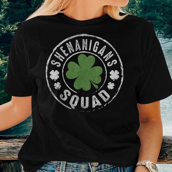 Mens Shenanigans Definition Cool Funny St. Patricks Day T Shirt Green