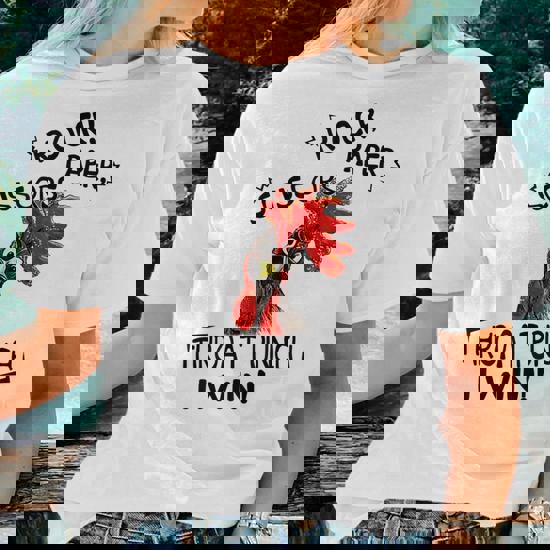 Rock Paper Scissors Throat Punch I Win Chicken T-Shirt